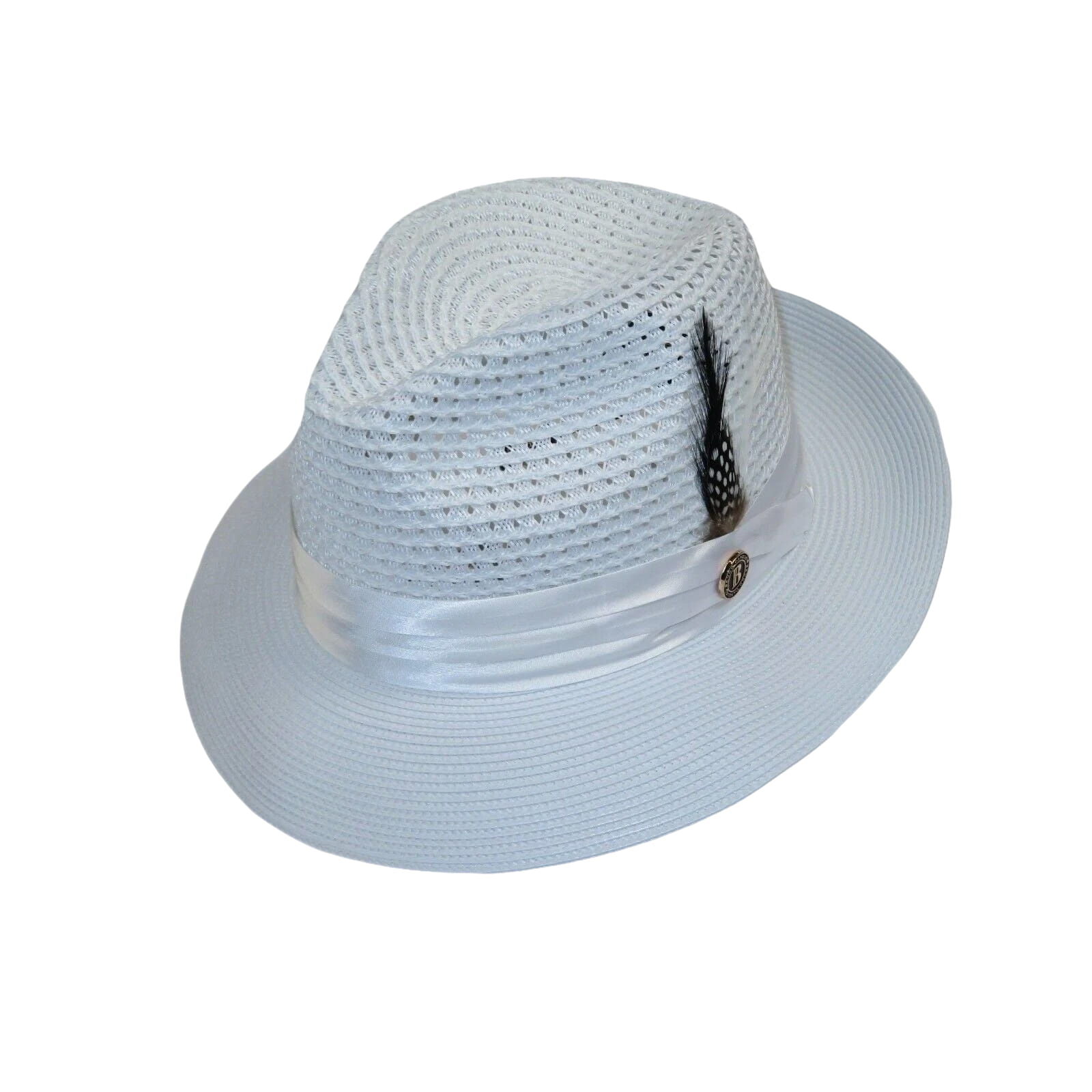 Men's Summer Spring Braid Straw style Hat by BRUNO CAPELO JULIAN JU901 White - J.Valintin Men's Wear Legend - 100393