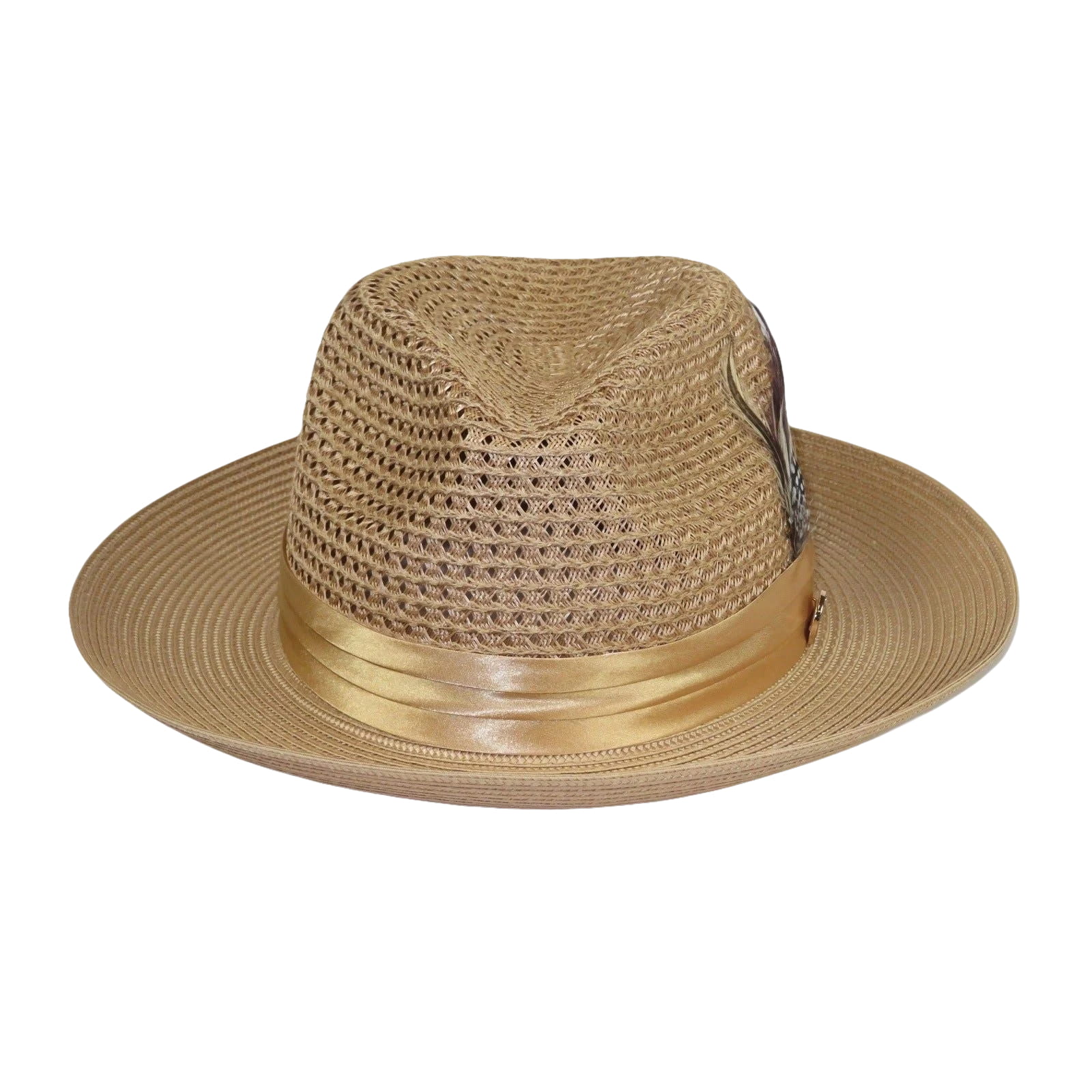 Men's Summer Spring Braid Straw style Hat by BRUNO CAPELO JULIAN JU904 Camel - J.Valintin Men's Wear Legend - Ju904 - Camel - S