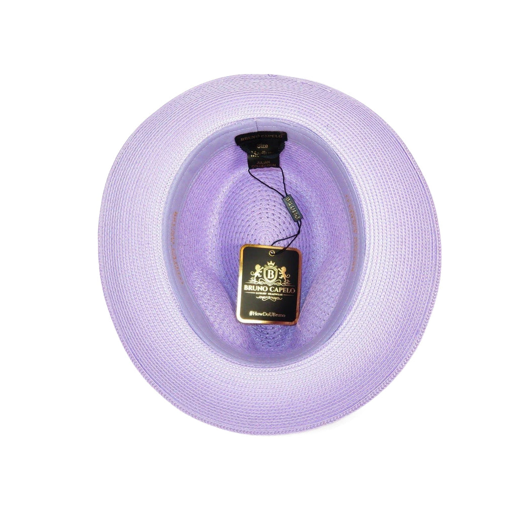 Men's Summer Spring Braid Straw style Hat by BRUNO CAPELO JULIAN JU906 Lavender - J.Valintin Men's Wear Legend - Ju906 - Lavender - S