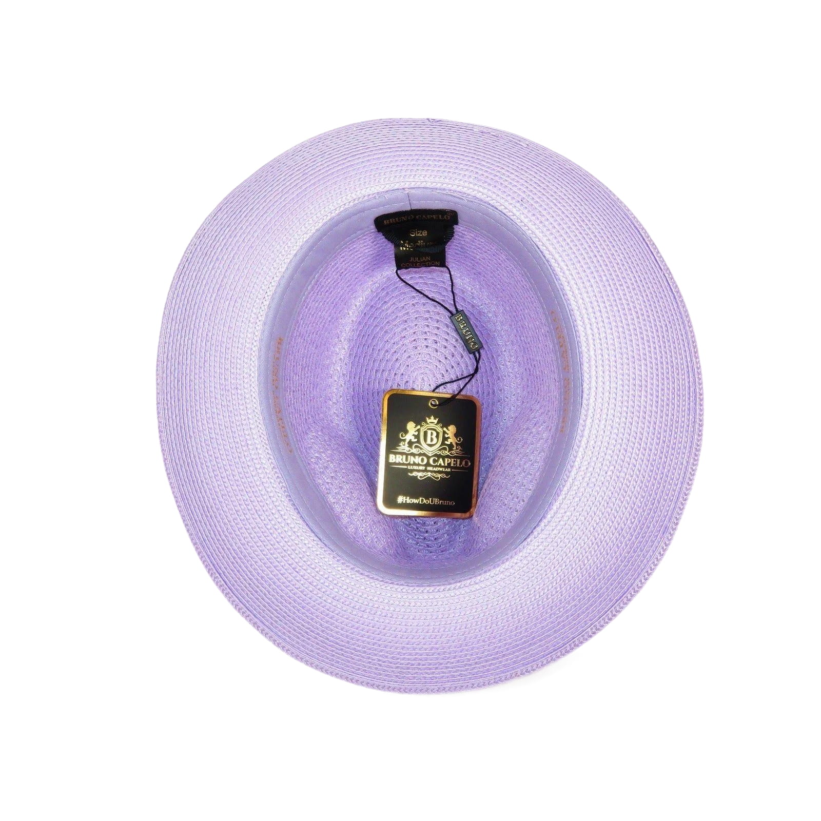 Men's Summer Spring Braid Straw style Hat by BRUNO CAPELO JULIAN JU906 Lavender - J.Valintin Men's Wear Legend - Ju906 - Lavender - S