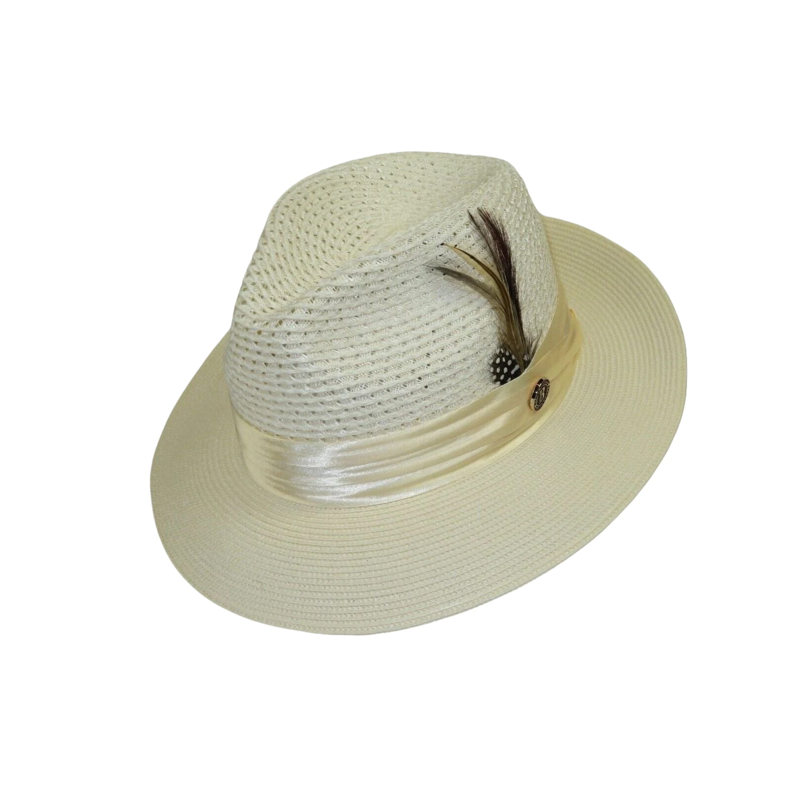 Men's Summer Spring Braid Straw style Hat by BRUNO CAPELO JULIAN JU923 Ivory - J.Valintin Men's Wear Legend - 100429