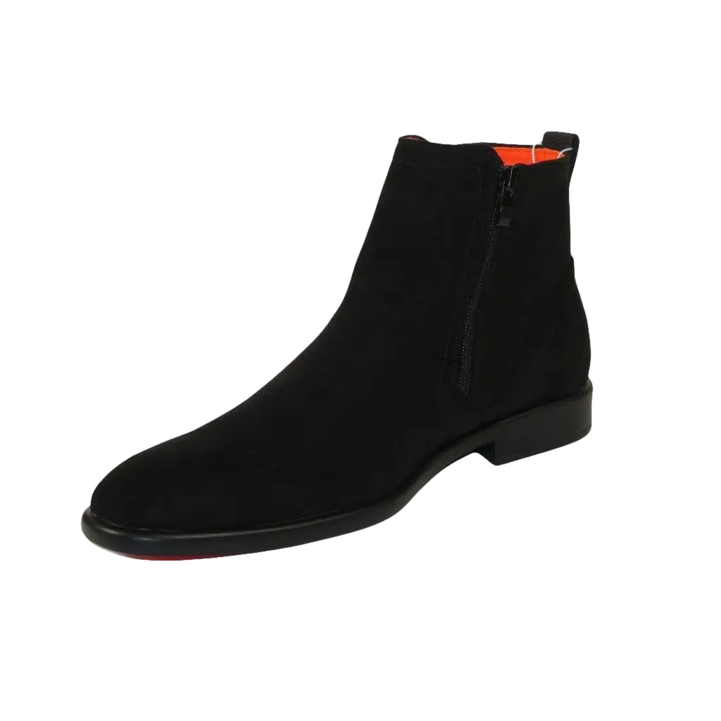 Men's TAYNO Chelsea Chukka Soft Micro Suede Zip up Boot Coupe S Black - J.Valintin Men's Wear Legend - Coupe S - Black - 9