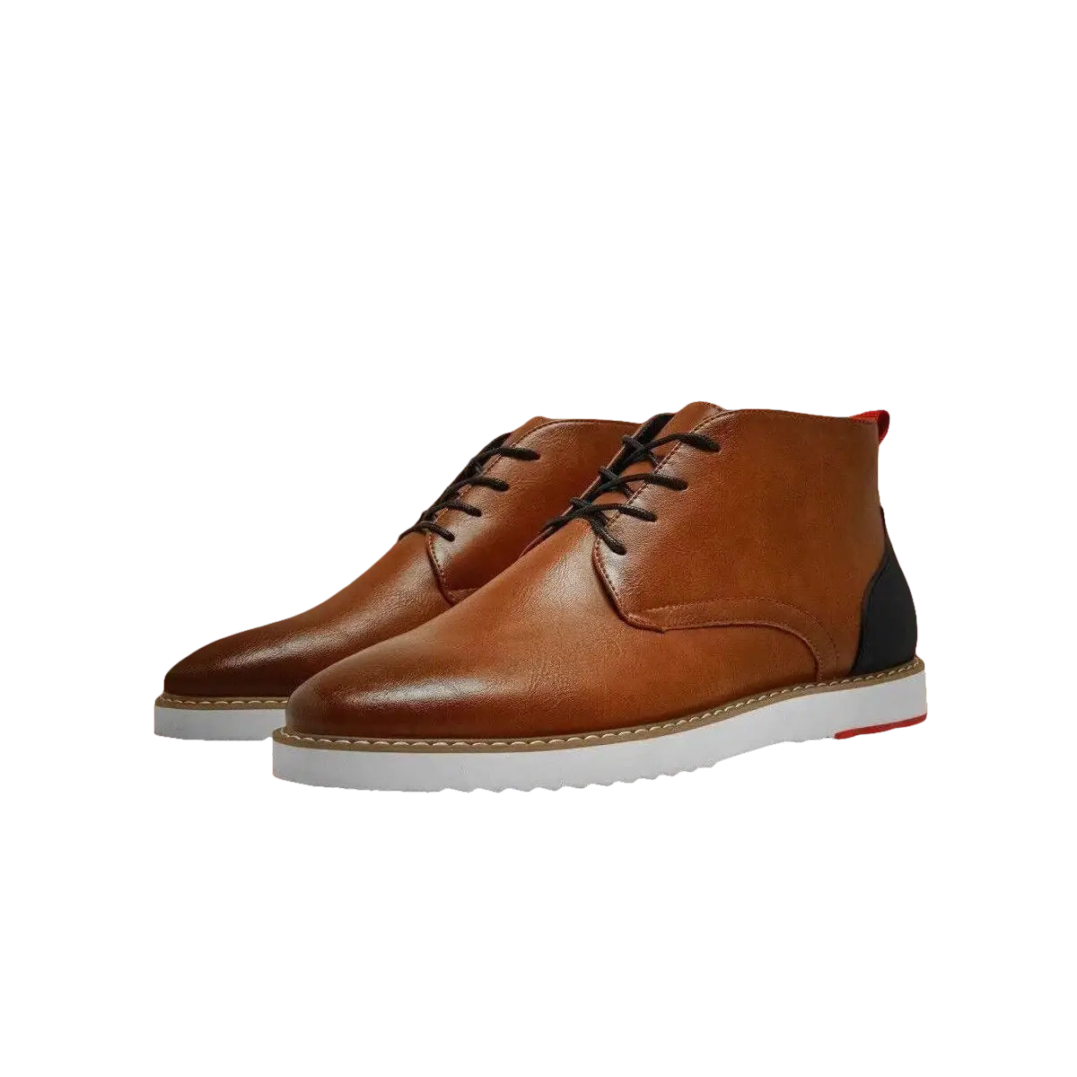 Mens Tayno Desert Chukka Boot Soft Leather Comfortable Cushion Sonoran Cognac - J.Valintin Men's Wear Legend - 99543