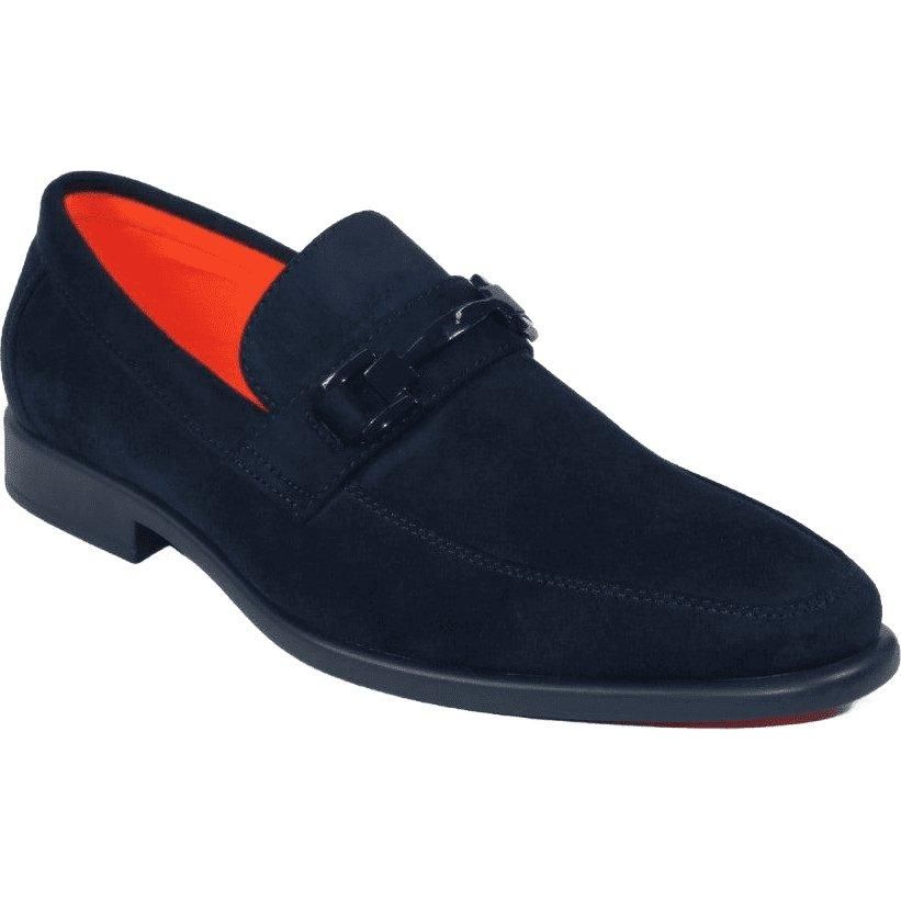 Men's TAYNO Shoes Soft Micro Suede Slip - on Loafer THE CAPRIO S Navy - J.Valintin Men's Wear Legend - Caprio S - Navy - 9