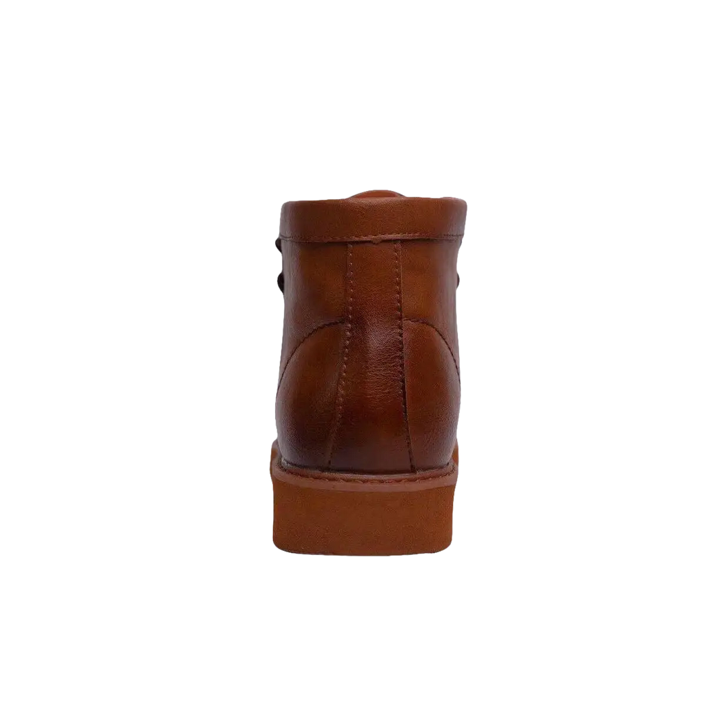 Men's TAYNO Wallabee Chukka Boots Mojave Smooth Leather Light Weight Cognac - J.Valintin Men's Wear Legend - 99512