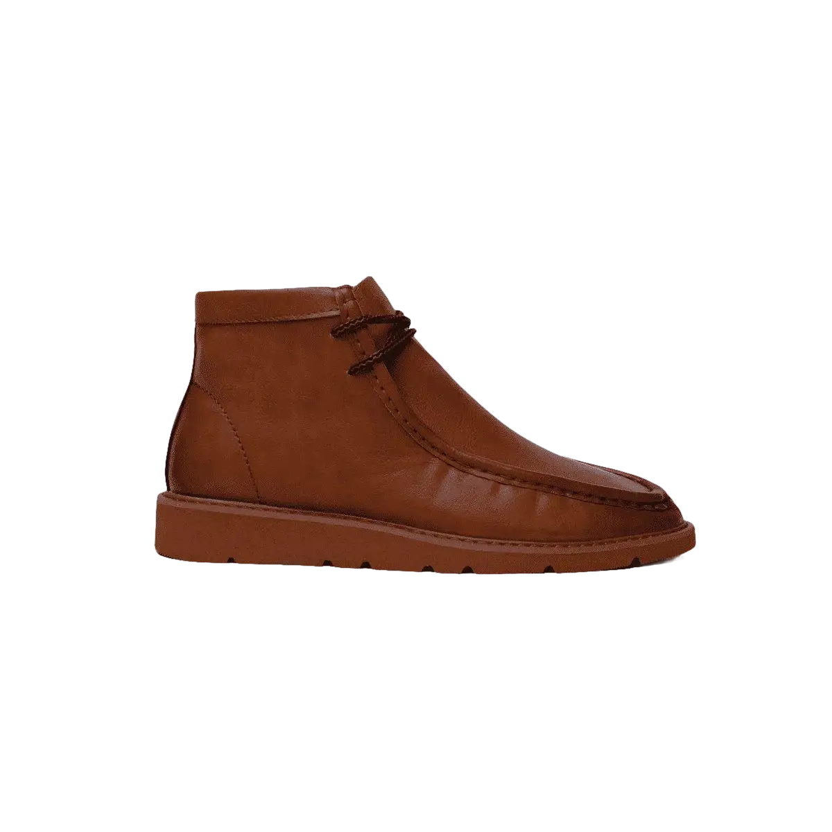 Men's TAYNO Wallabee Chukka Boots Mojave Smooth Leather Light Weight Cognac - J.Valintin Men's Wear Legend - 99512
