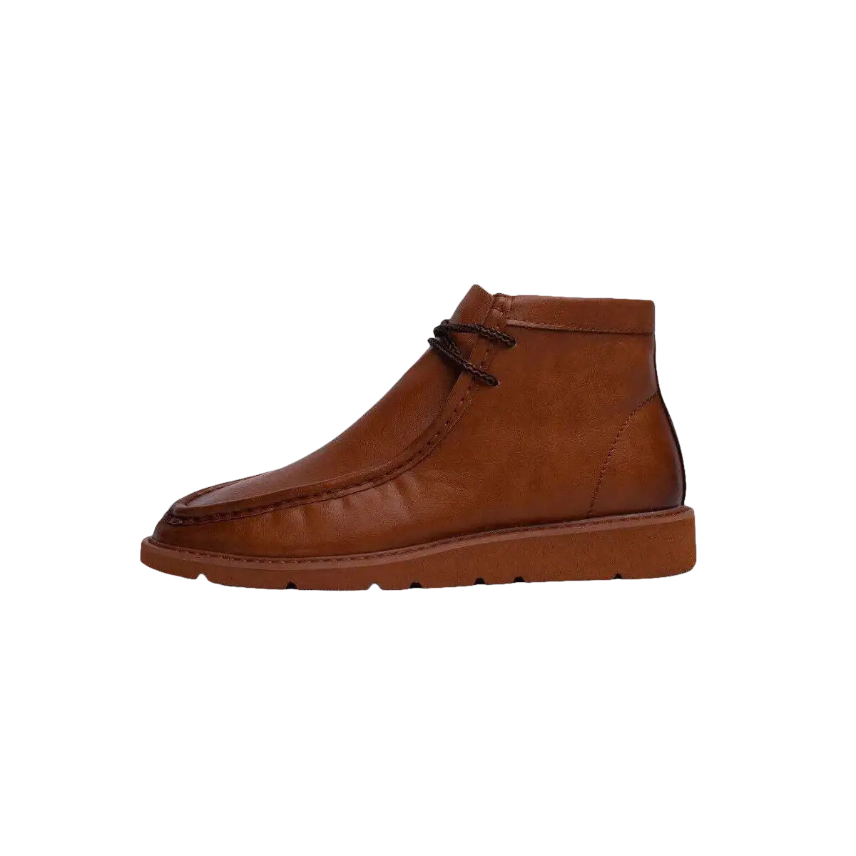 Men's TAYNO Wallabee Chukka Boots Mojave Smooth Leather Light Weight Cognac - J.Valintin Men's Wear Legend - 99512