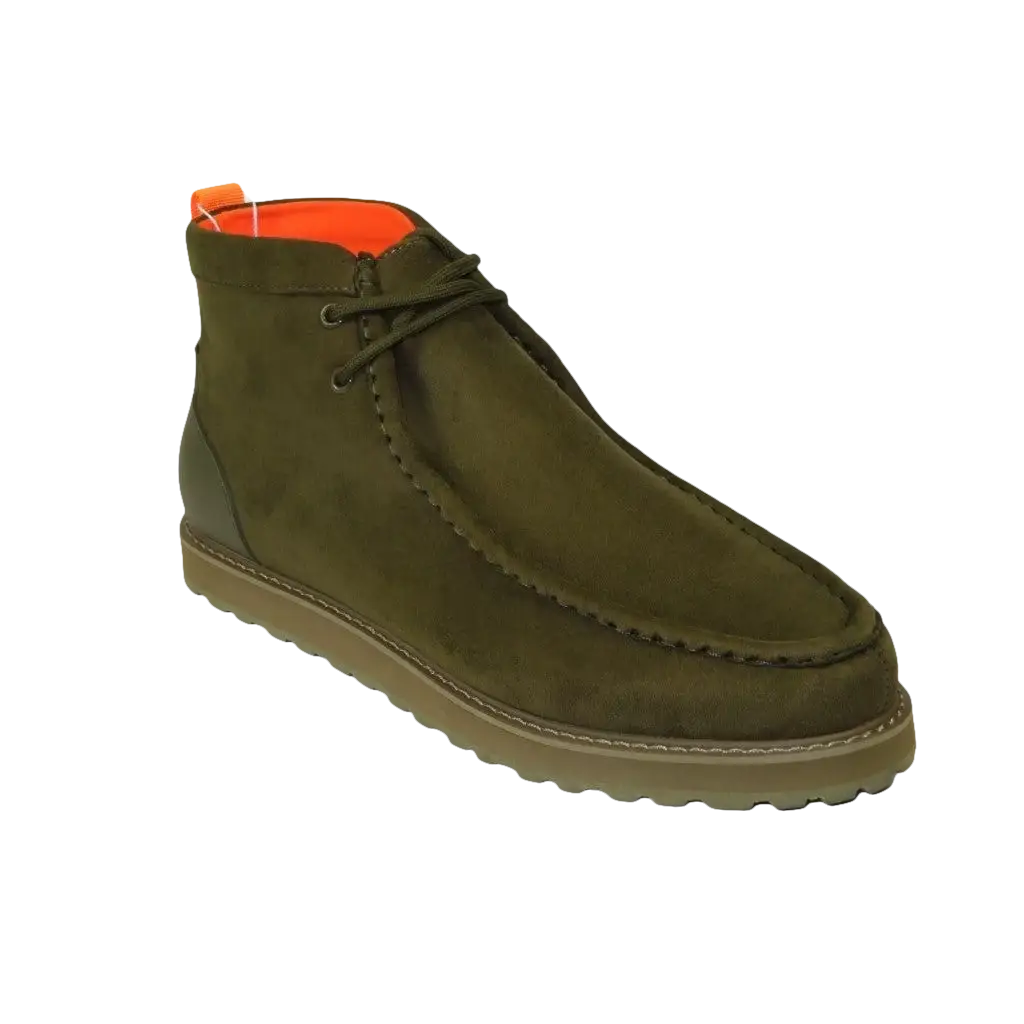 Men's TAYNO Wallabee Style Chukka Boots Soft Micro Suede MOJAVE S Olive - J.Valintin Men's Wear Legend - Mojave S - Olive - 9