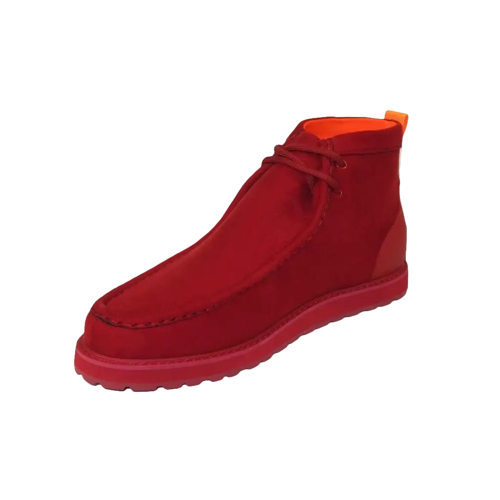Men's TAYNO Wallabee Style Chukka Boots Soft Micro Suede MOJAVE S Red - J.Valintin Men's Wear Legend - Mojave S - Red - 9
