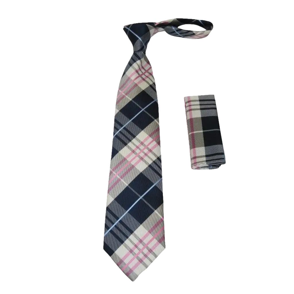 Men's Tie and Hankie Set Soft Microfiber Silky Vito Rofolo by J.Valintin VTR - 22 - J.Valintin Men's Wear Legend - VTR - 22