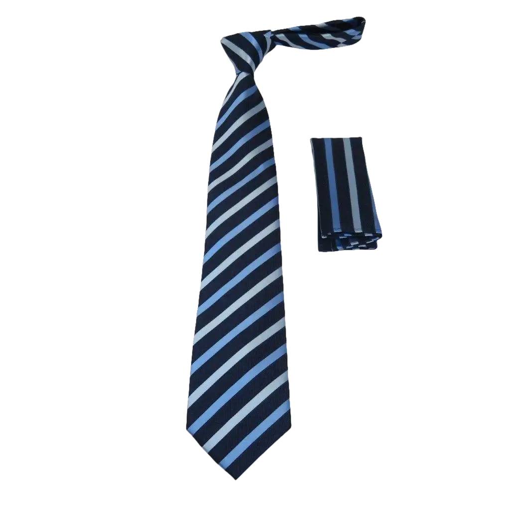 Men's Tie and Hankie Set Soft Microfiber Silky Vito Rofolo by J.Valintin VTR - 32 - J.Valintin Men's Wear Legend - VTR - 32