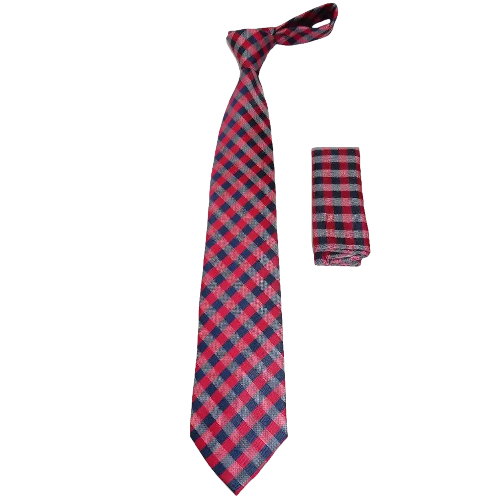 Men's Tie and Hankie Set Soft Microfiber Silky Vito Rofolo by J.Valintin VTR - 33 - J.Valintin Men's Wear Legend - VTR - 33