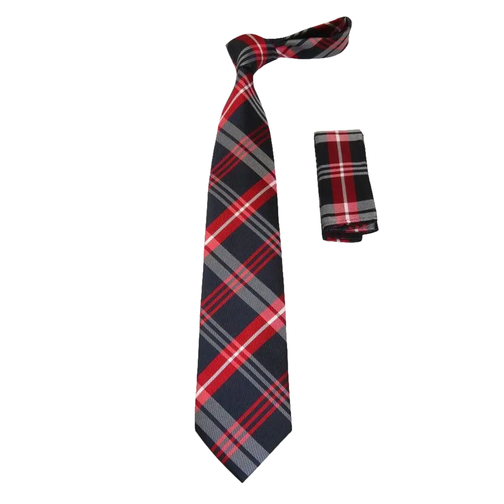 Men's Tie and Hankie Set Soft Microfiber Silky Vito Rofolo by J.Valintin VTR - 35 - J.Valintin Men's Wear Legend - VTR - 35