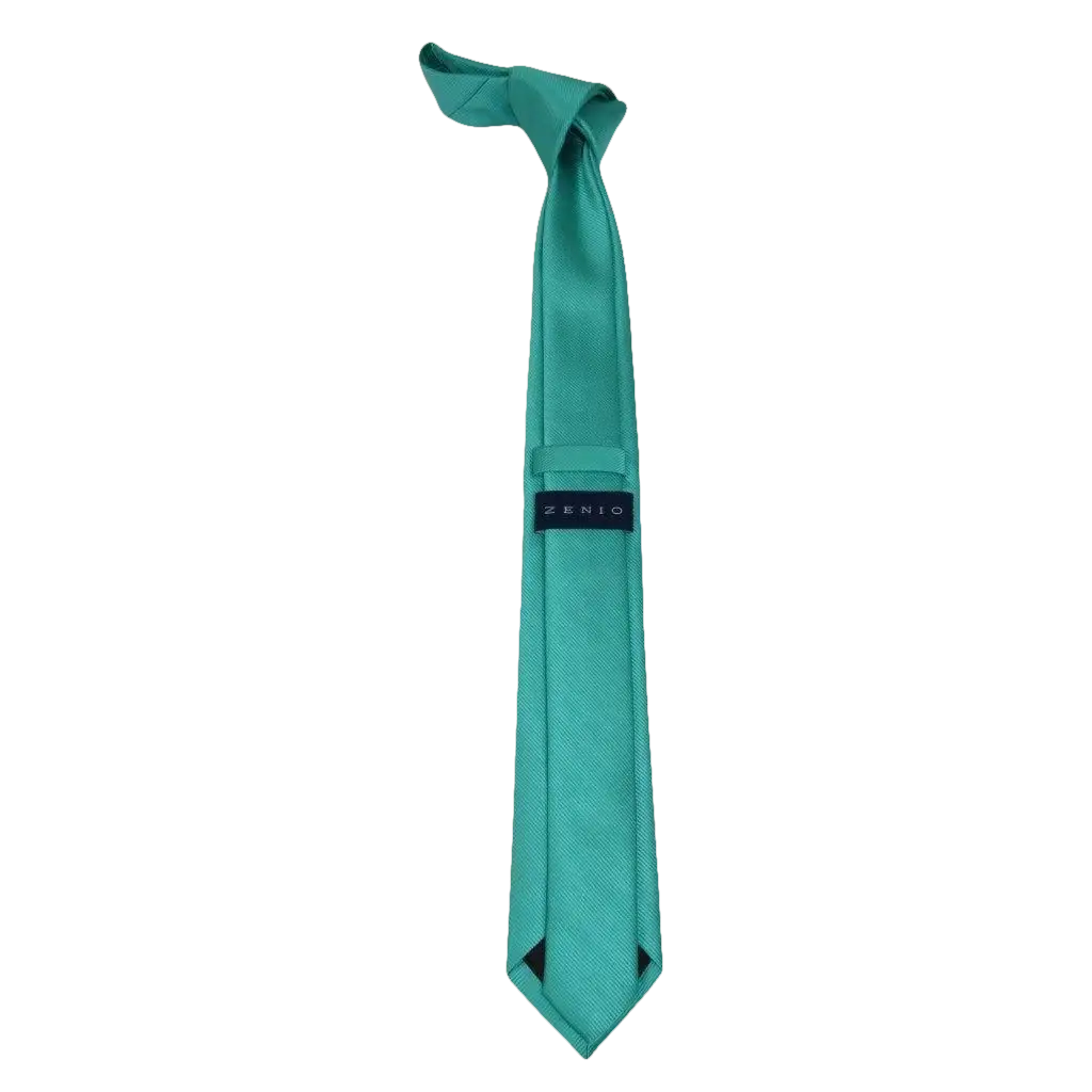 Mens Tie ZENIO By Stacy Adams Slim Narrow Twill Woven Soft Silky Z14 Teal - J.Valintin Men's Wear Legend - 24767
