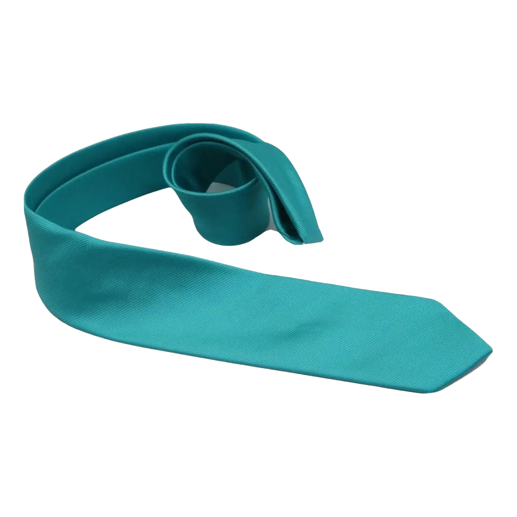 Mens Tie ZENIO By Stacy Adams Slim Narrow Twill Woven Soft Silky Z14 Teal - J.Valintin Men's Wear Legend - 24767