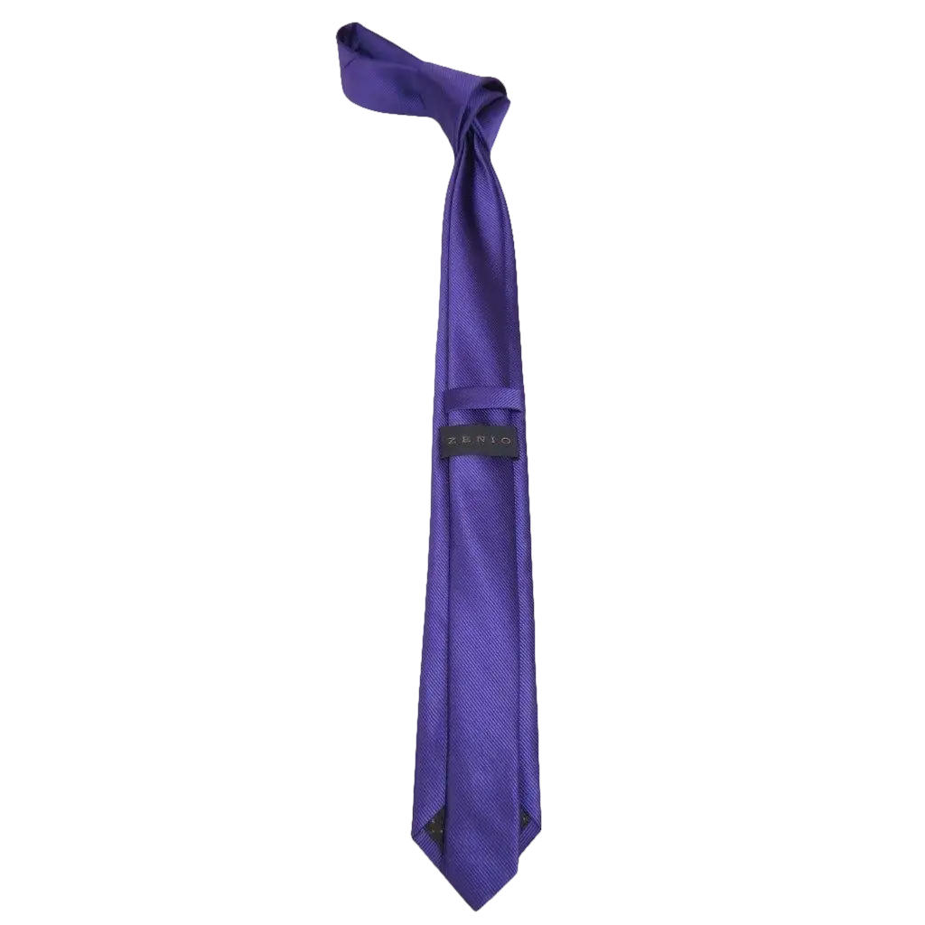 Mens Tie ZENIO By Stacy Adams Slim Narrow Twill Woven Soft Silky Z15 Purple - J.Valintin Men's Wear Legend - 24769