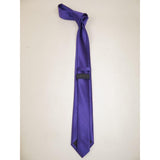 Mens Tie ZENIO By Stacy Adams Slim Narrow Twill Woven Soft Silky Z15 Purple - J.Valintin Men's Wear Legend - 24769