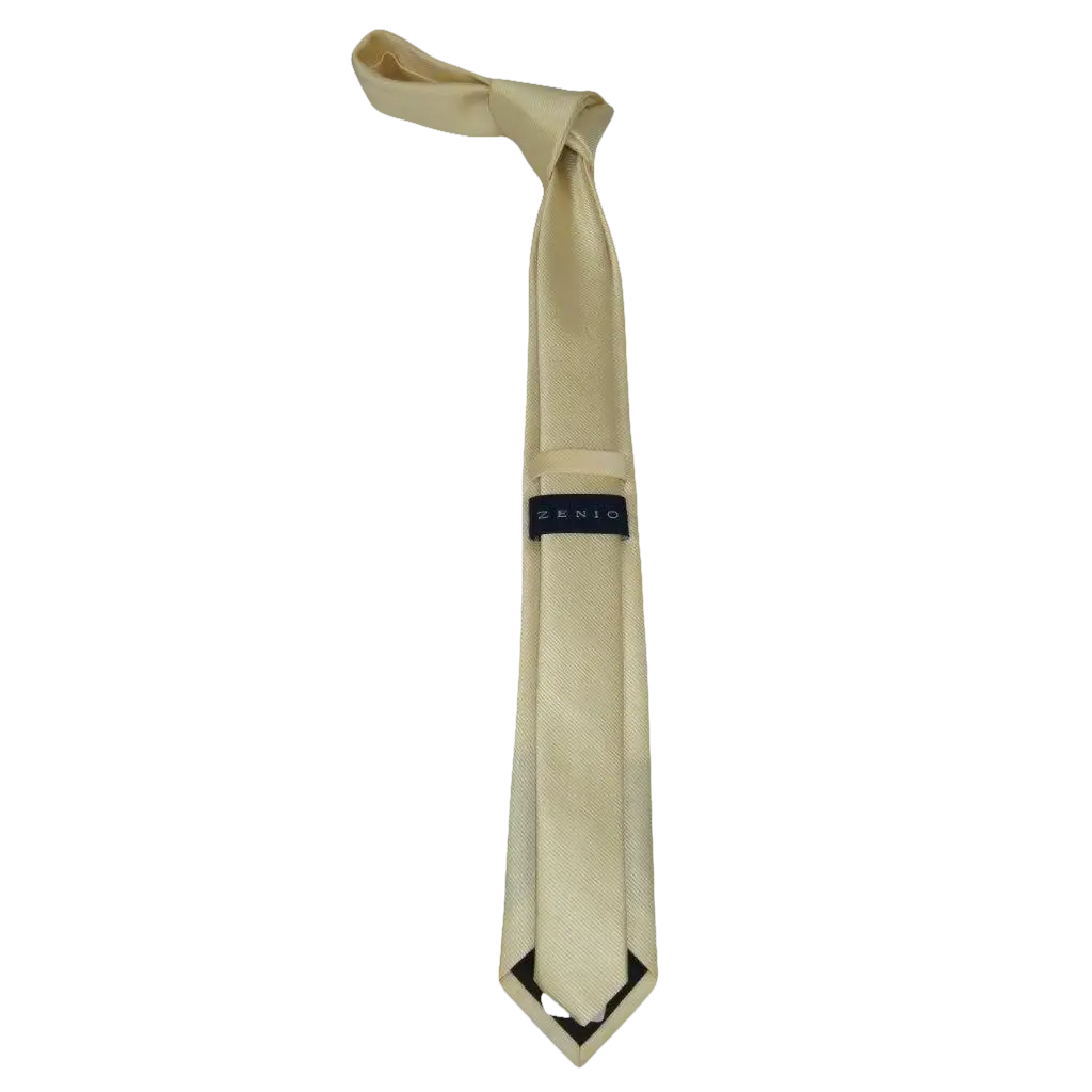 Men's Tie ZENIO By Stacy Adams Slim Skinny Twill Woven Soft Silky Z9 Ivory - J.Valintin Men's Wear Legend - 24763