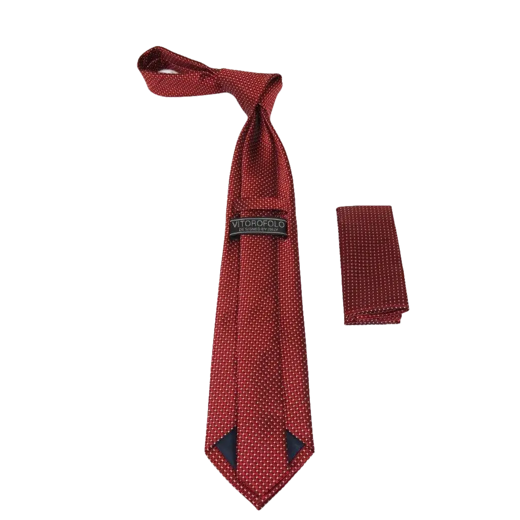 Men's Tie/Hankie Set Soft Microfiber Silky Vito Rofolo by J.Valintin VTR - 61 - J.Valintin Men's Wear Legend - VTR - 61
