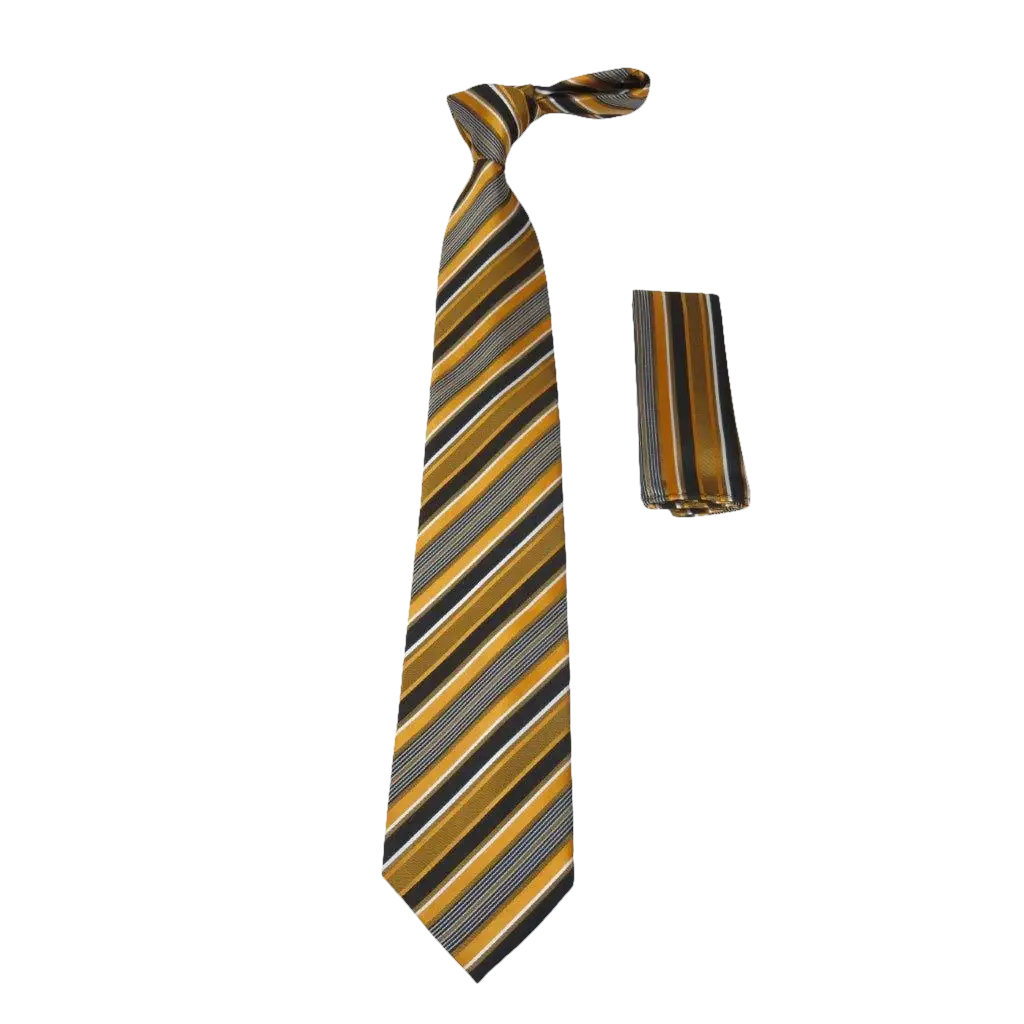 Men's Tie/Hankie Set Soft Microfiber Silky Vito Rofolo by J.Valintin VTR - 64 - J.Valintin Men's Wear Legend - VTR - 64