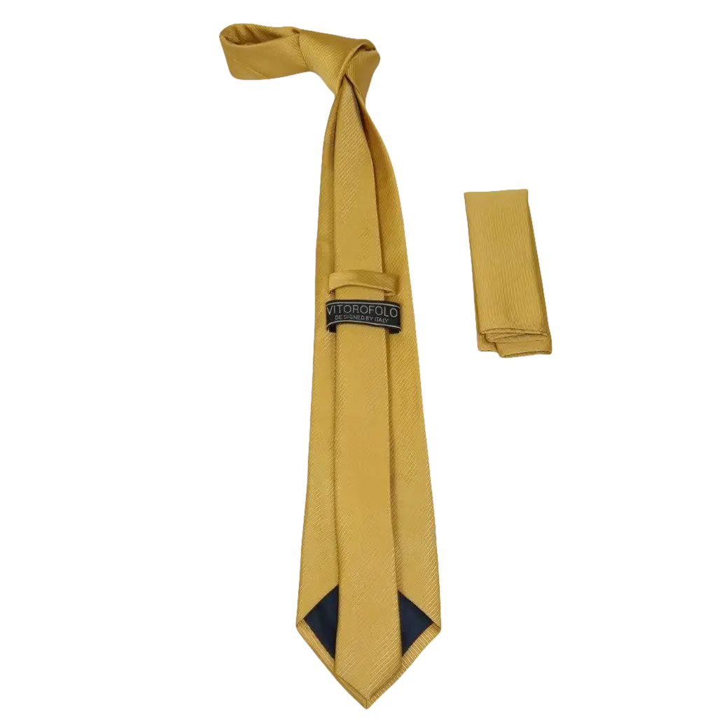 Men's Tie/Hankie Set Soft Microfiber Silky Vito Rofolo by J.Valintin VTR - 66 - J.Valintin Men's Wear Legend - VTR - 66