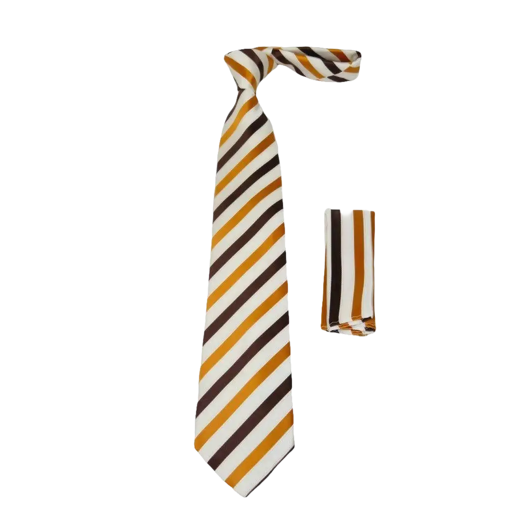 Men's Tie/Hankie Set Soft Microfiber Silky Vito Rofolo by J.Valintin VTR - 83 - J.Valintin Men's Wear Legend - VTR - 83