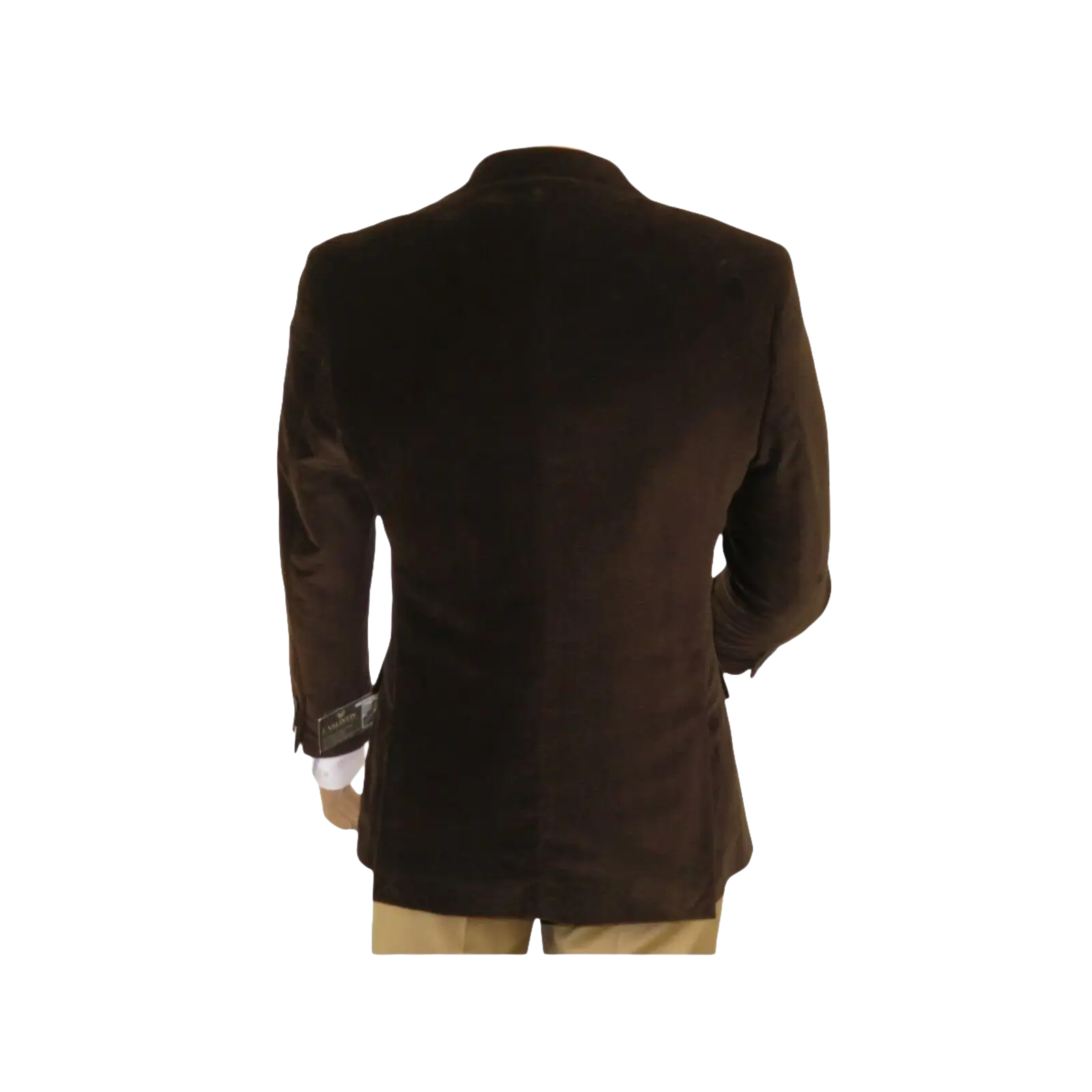 Men's Velvet Blazer Sport Coat Two Button Side Vents GEORGIO COSANI 491 Brown - J.Valintin Men's Wear Legend - 18593
