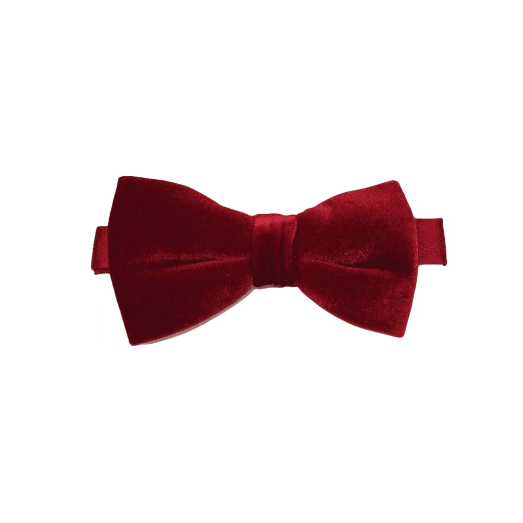 Men's Velvet Bow Tie by J.Valintin Collection #92486 Red Velvet - J.Valintin Men's Wear Legend - 92486