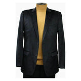 Men's Velvet Sports Coat Grammy Amy Award By BASSIRI , LEONARDI J1042 Black - J.Valintin Men's Wear Legend - 92617