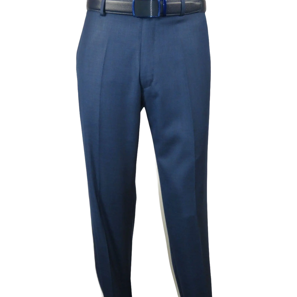 Mens Vitali Three Piece Suit Vested Sharkskin Sheen M3090 Royal blue Regular fit - J.Valintin Men's Wear Legend - 31894