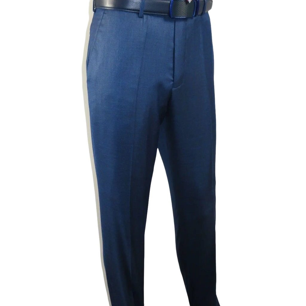 Mens Vitali Three Piece Suit Vested Sharkskin Sheen M3090 Royal blue Regular fit - J.Valintin Men's Wear Legend - 31894