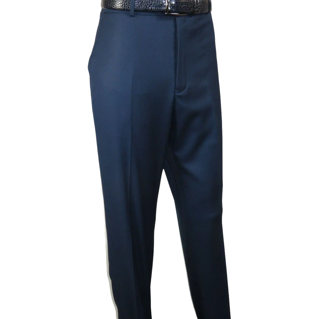 Mens Vitali Three Piece Suit Vested Sheen Sharkskin Business M3090 Ink blue - J.Valintin Men's Wear Legend - 93579