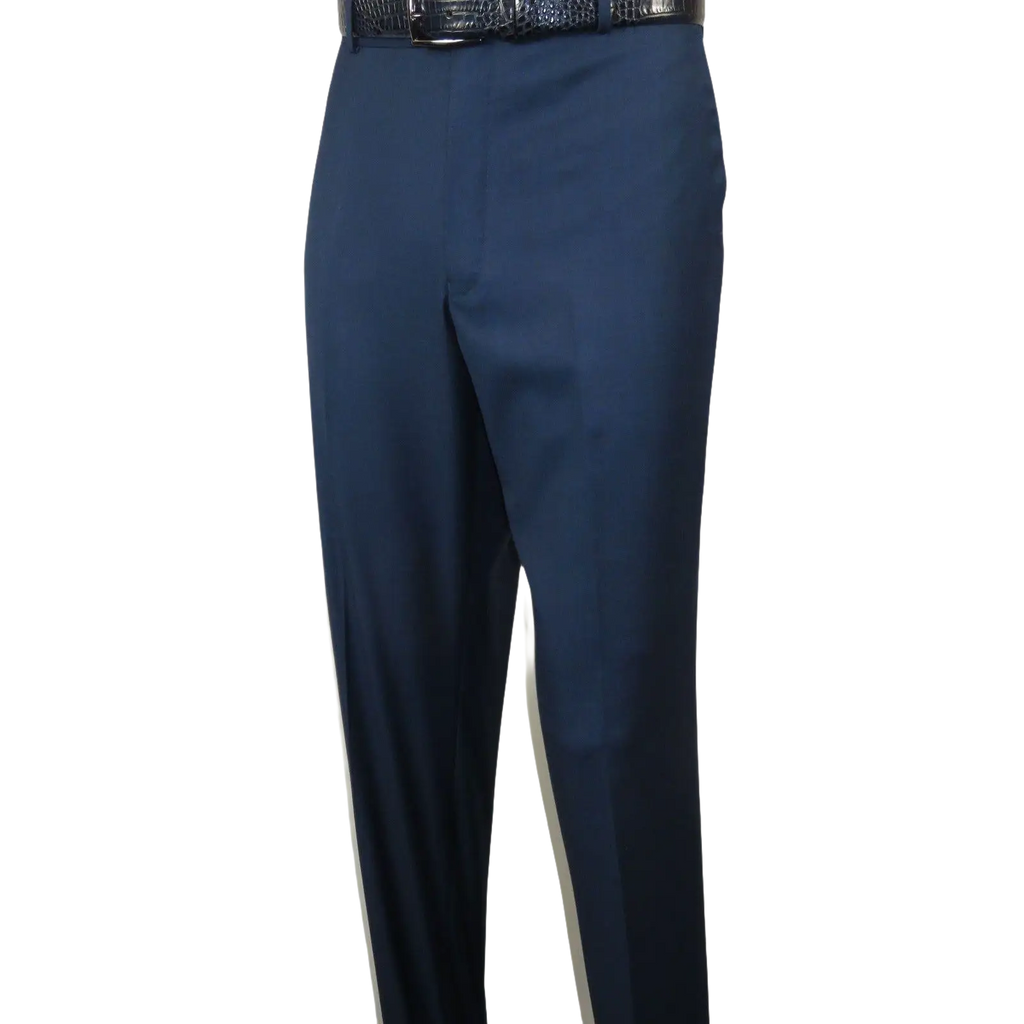 Mens Vitali Three Piece Suit Vested Sheen Sharkskin Business M3090 Ink blue - J.Valintin Men's Wear Legend - 93579