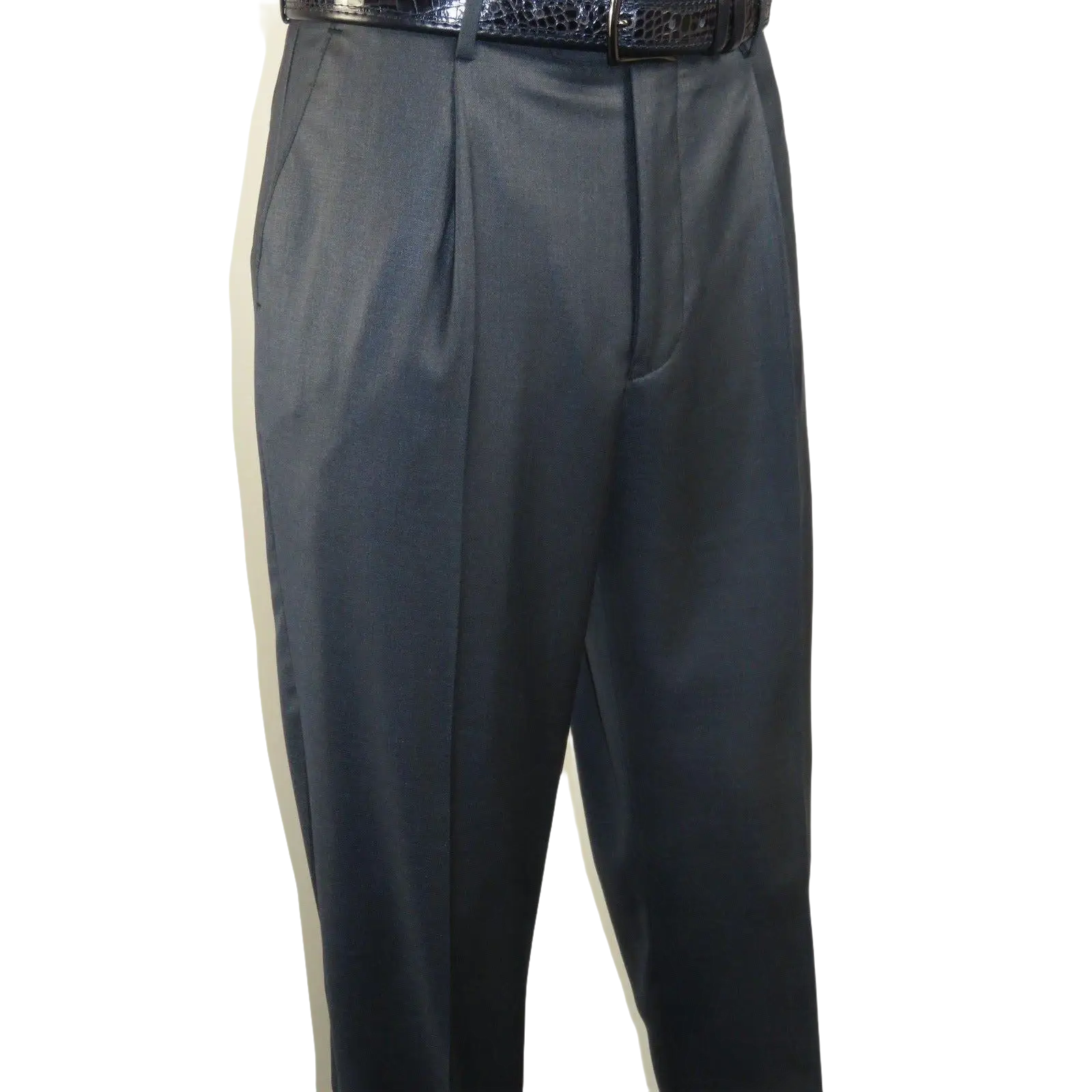 Mens Vitali Three Piece Suit Vested Sheen Sharkskin Business M3090 Navy blue - J.Valintin Men's Wear Legend - 28675