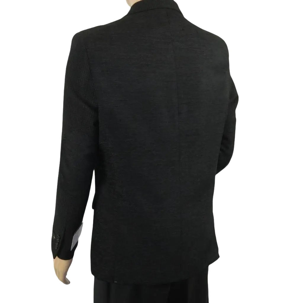 Men's Zacchi Sport Coat Patch Elbow Chenille Velveteen Bryan Black - J.Valintin Men's Wear Legend - Bryan - Black - M
