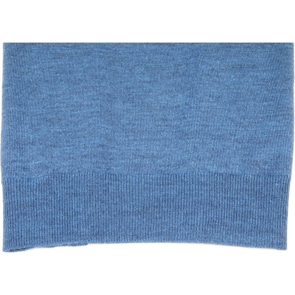 Mock Neck Merinos Wool Sweater PRINCELY Turkey Soft Knits 1011 - 00 Denim Blue - J.Valintin Men's Wear Legend - 1011 - 00 - Denim - M