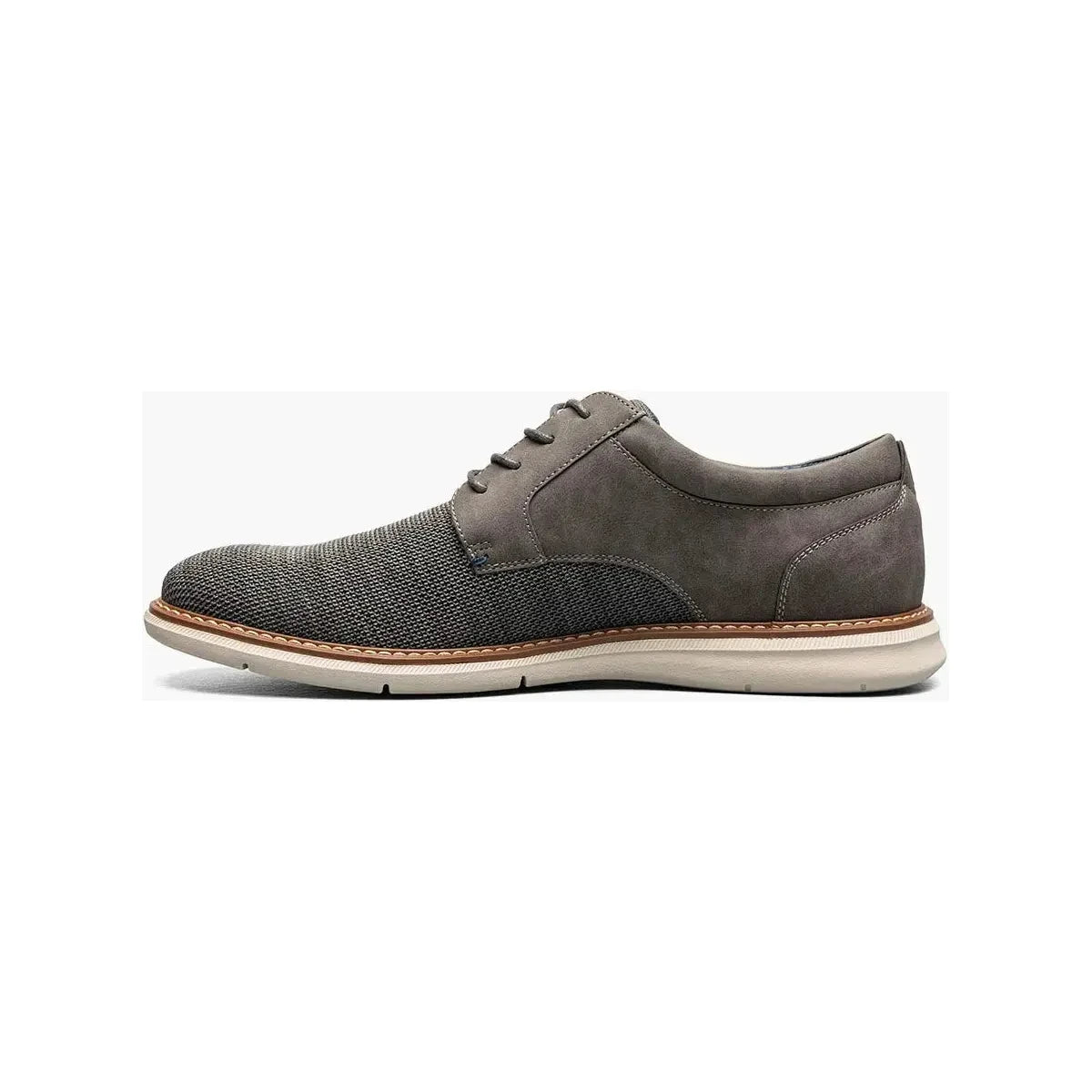 Nunn Bush Chase Knit Plain Toe Oxford Walking Shoes Gray Multi 85073 - 062 - J.Valintin Men's Wear Legend - 85073 - 062 - 7 M