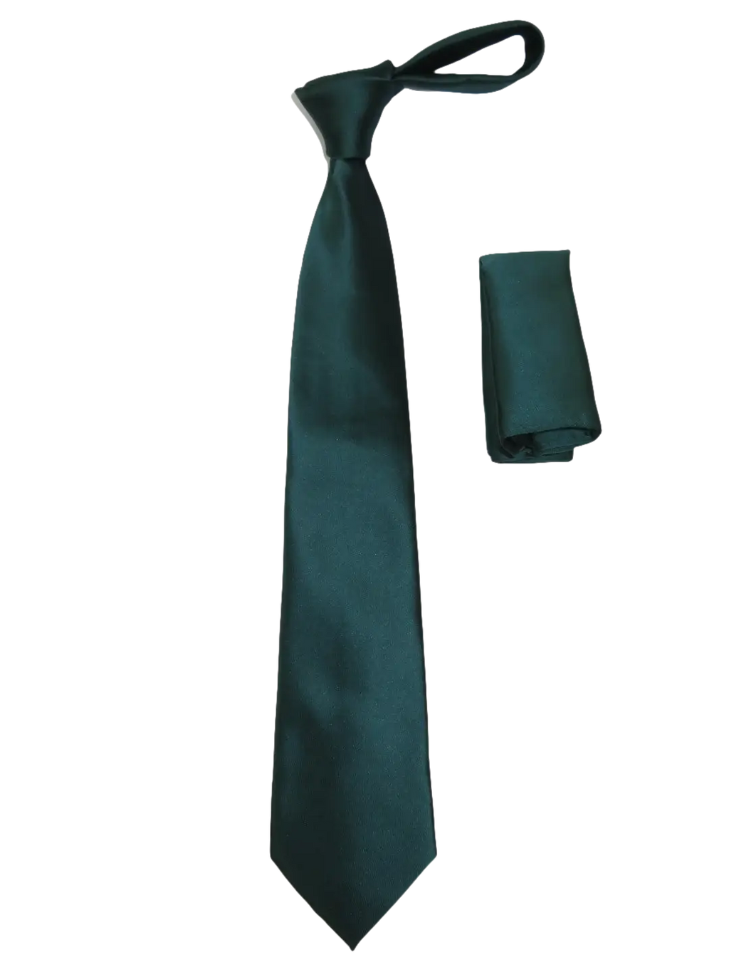 Men's Satin Silky Tie Hankie Set J.Valintin Private Collection R64 Teal Green