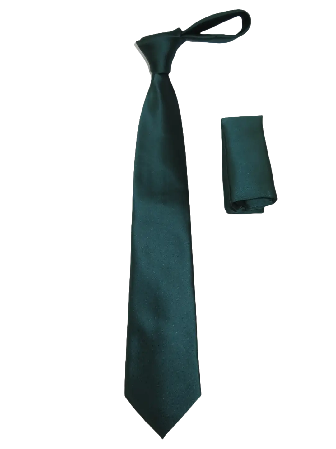 Men's Satin Silky Tie Hankie Set J.Valintin Private Collection R64 Teal Green