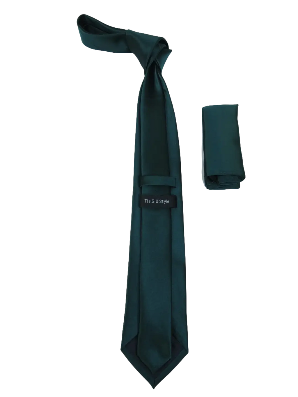 Men's Satin Silky Tie Hankie Set J.Valintin Private Collection R64 Teal Green