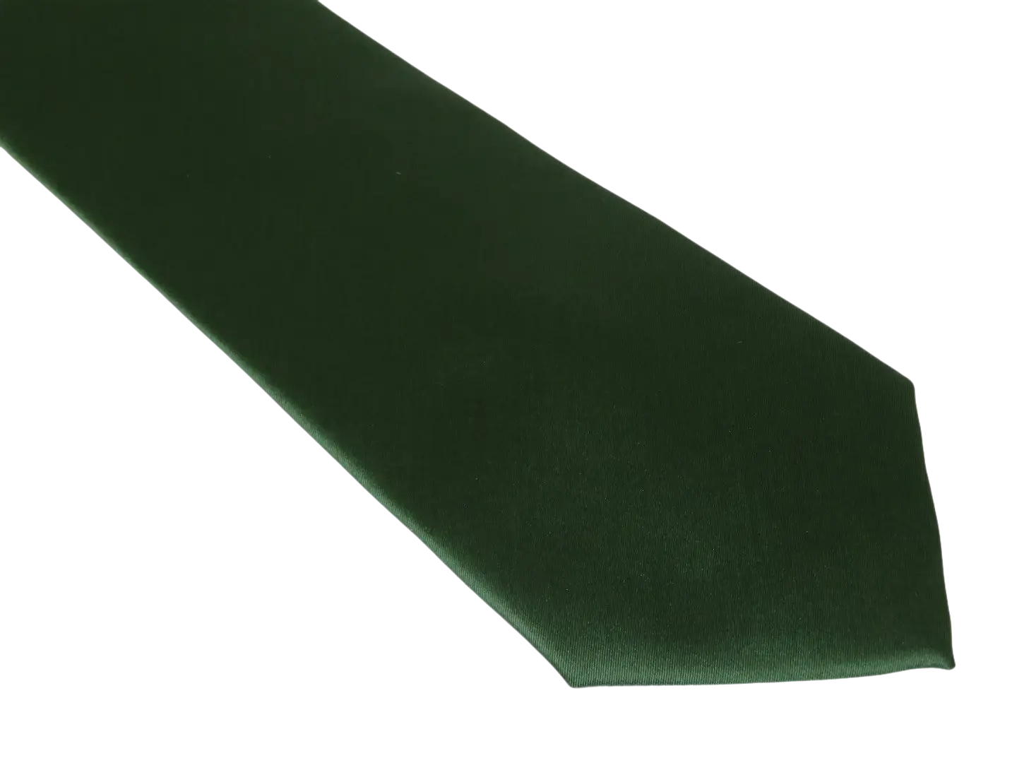 Men's Satin Silky Tie Hankie Set J.Valintin Private Collection R69 Hunter Green