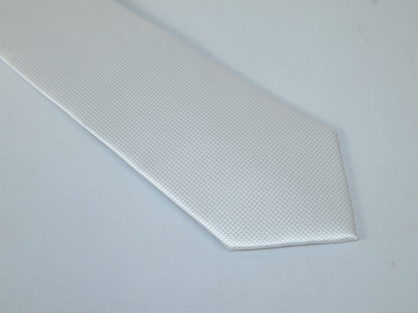 Men's Woven Tie Hankie Set J.Valintin Private Collection R80 White Pique