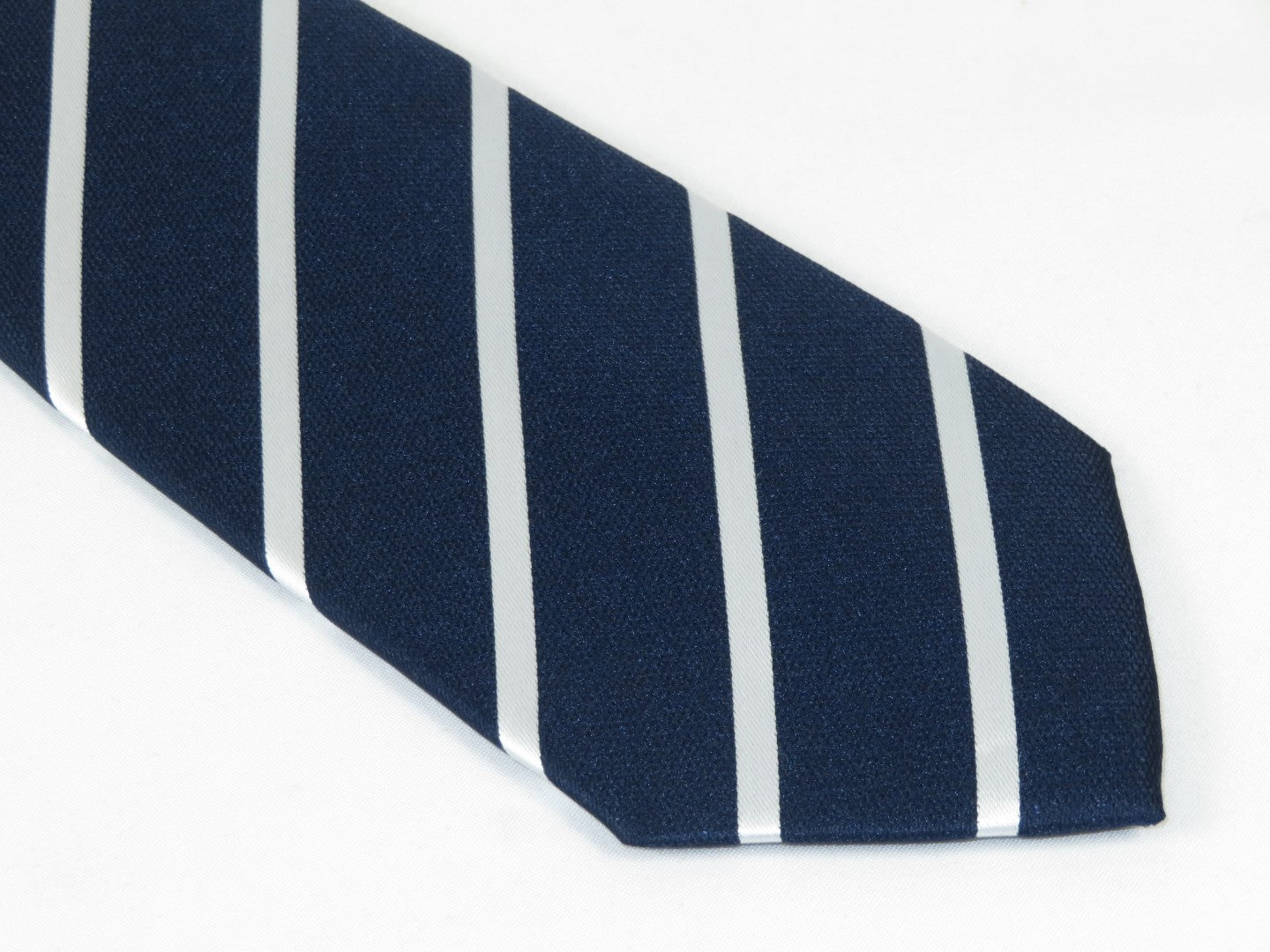 Men's Woven Tie Hankie Set J.Valintin Private Collection R82 Navy White Stripe