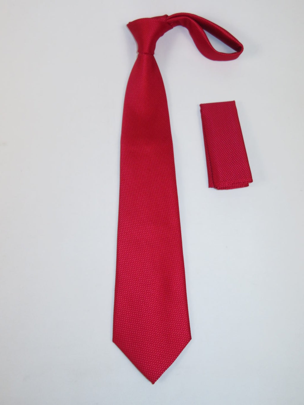 Men's Woven Tie Hankie Set J.Valintin Private Collection R86 Red Dots