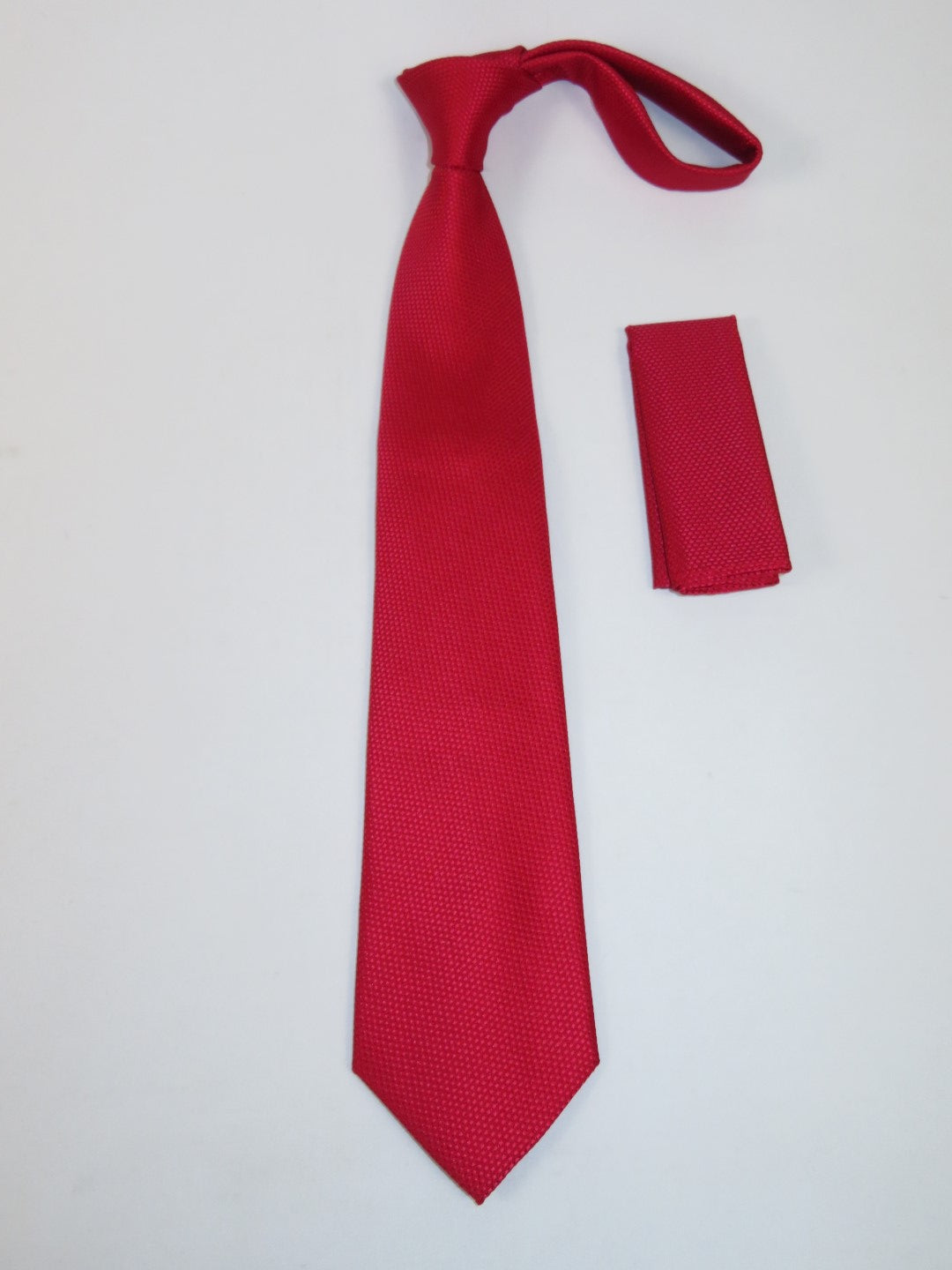Men's Woven Tie Hankie Set J.Valintin Private Collection R86 Red Dots