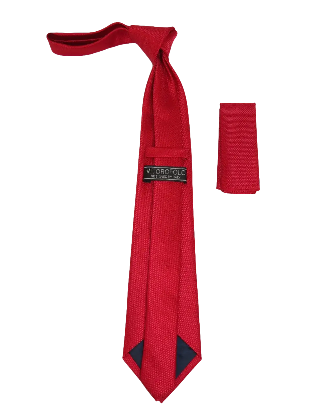 Men's Woven Tie Hankie Set J.Valintin Private Collection R86 Red Dots