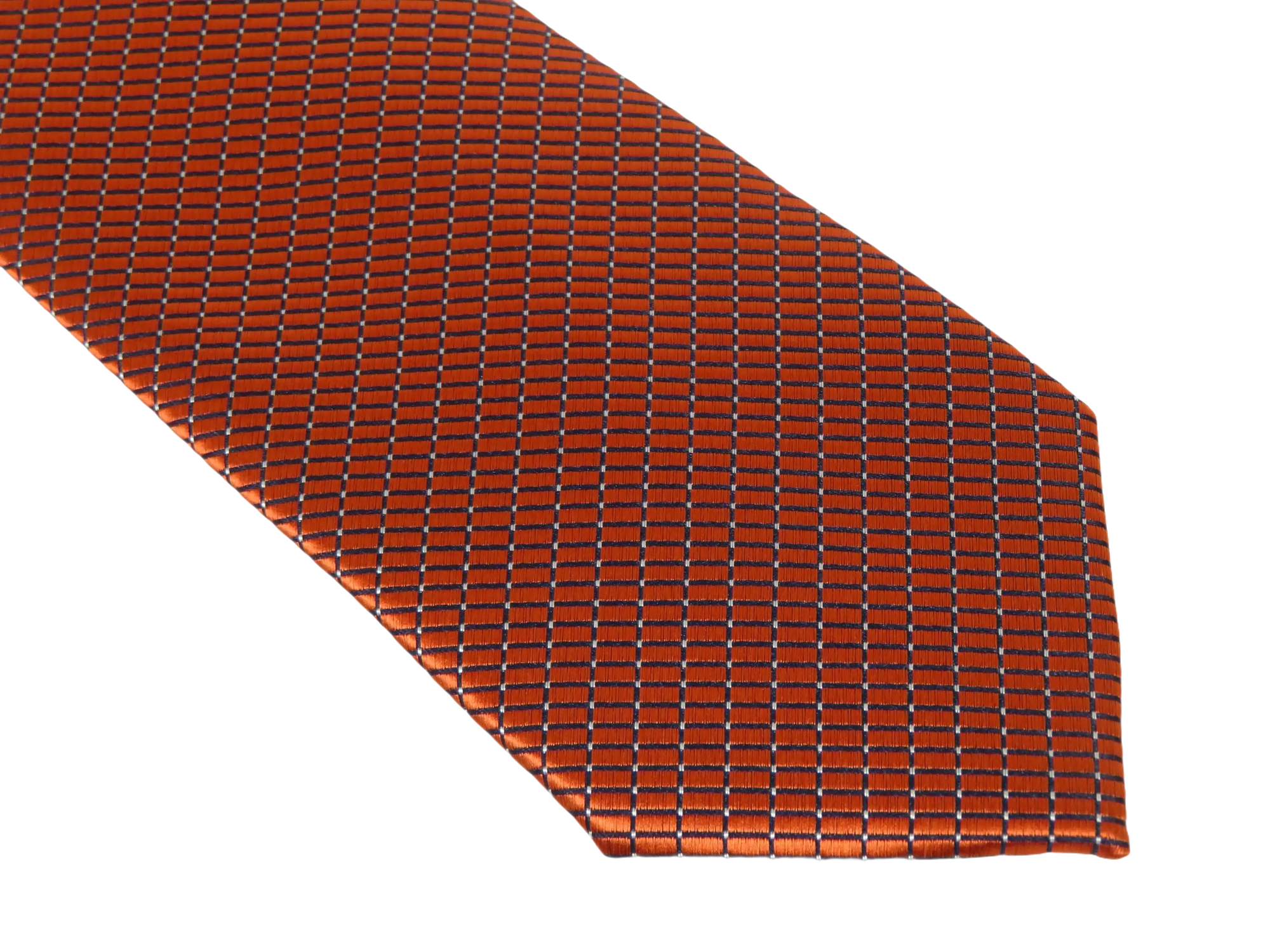 Men's Woven Tie Hankie Set J.Valintin Private Collection R88 Rust Brown