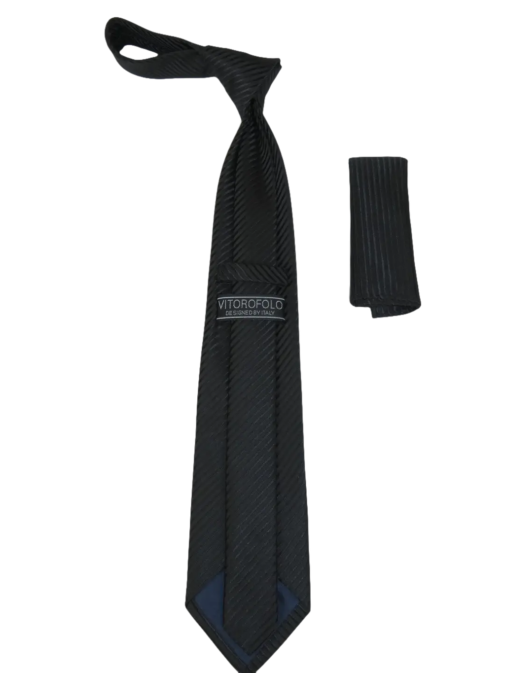 Men's Woven Tie Hankie Set J.Valintin Private Collection R91 Shadow Stripe