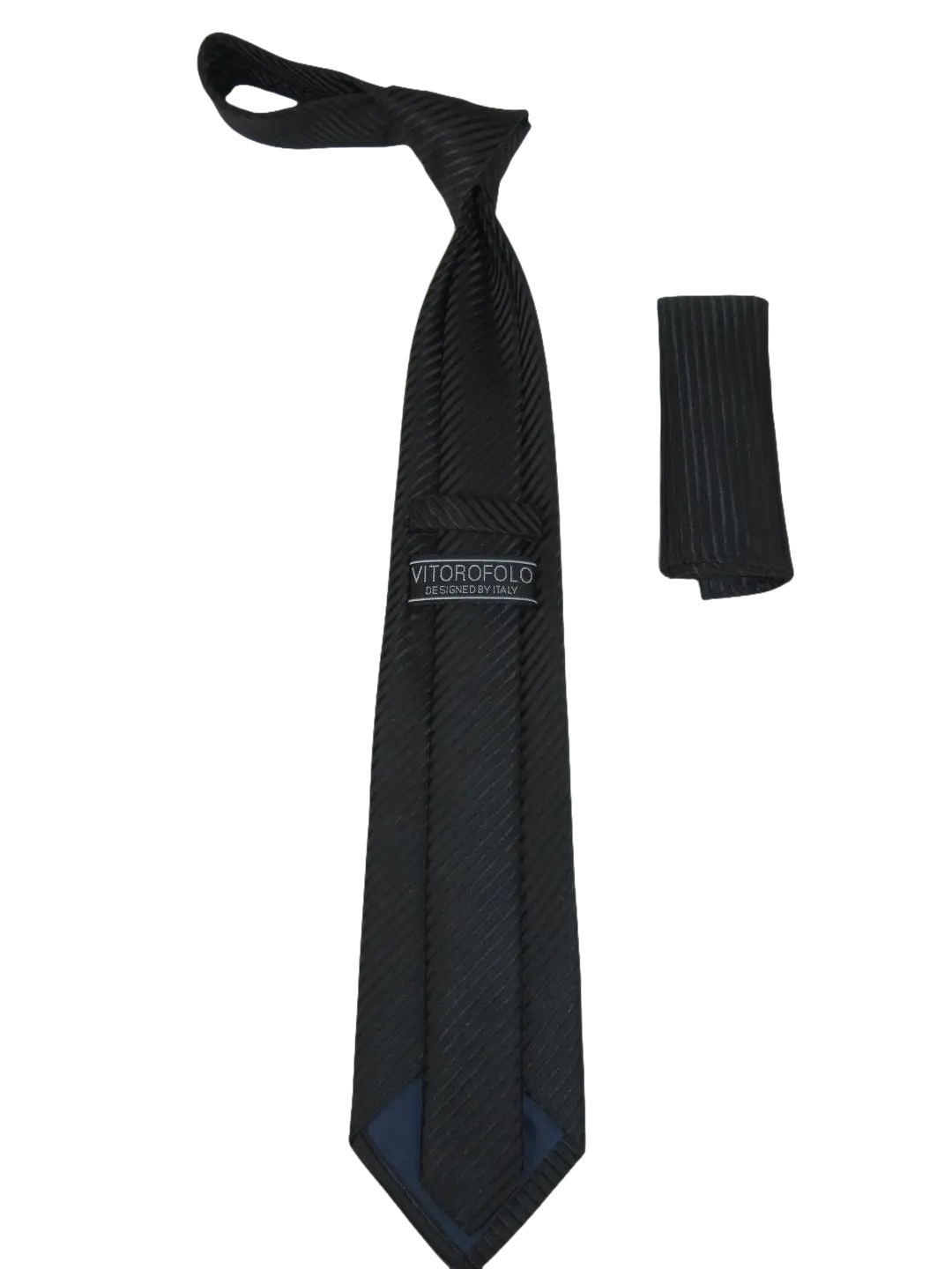 Men's Woven Tie Hankie Set J.Valintin Private Collection R91 Shadow Stripe