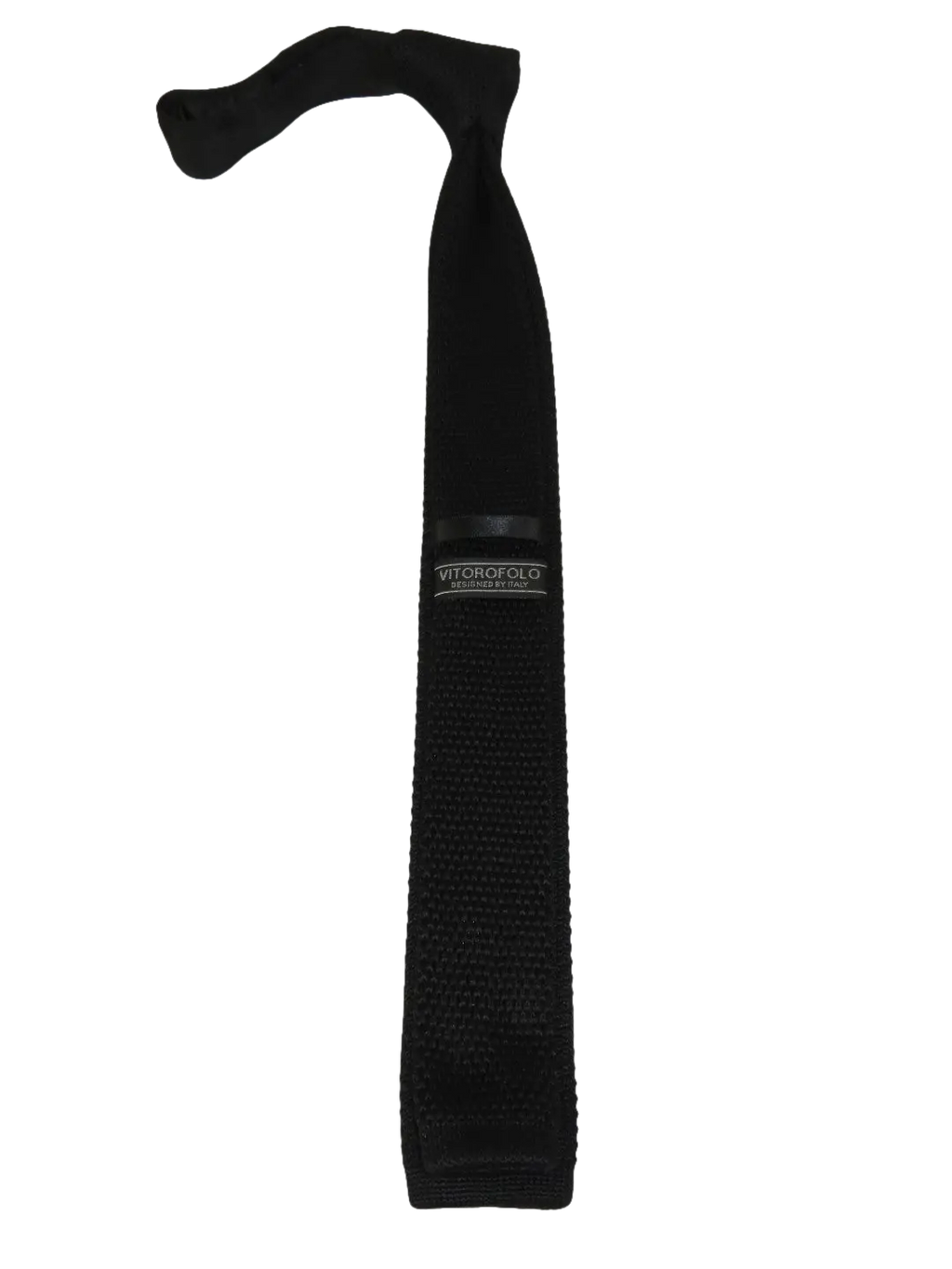 Men's Vitorofolo Italy Slim Tie Woven Fabric Fashionable RS-1 Black